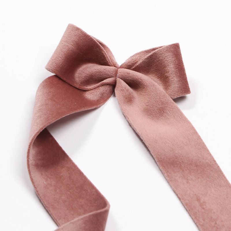 14.7 ft Pink Velvet Gift Wrap Ribbon