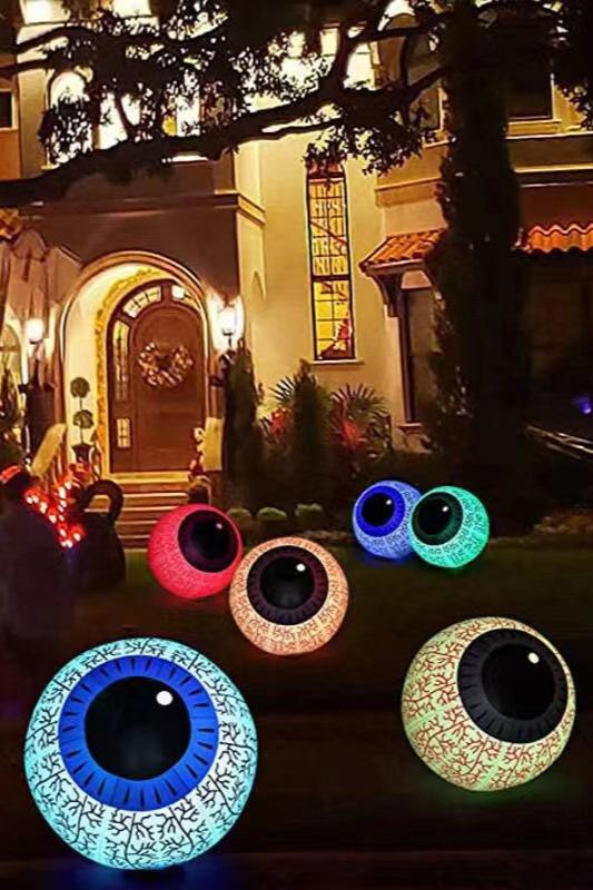 Globo ocular fantasma inflable de Halloween de 16 pulgadas con luz LED