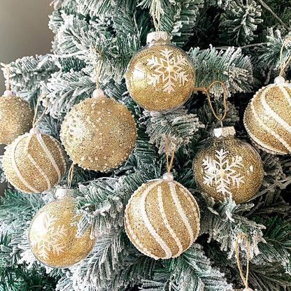 9 pièces – Boule décorative pour sapin de Noël