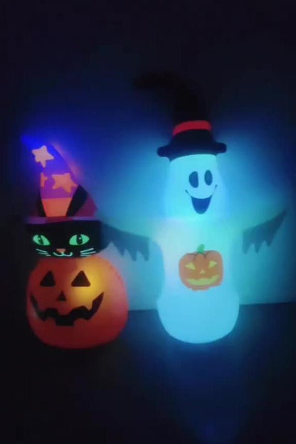 47 inch Light Up Inflatable Pumpkin Ghost Decoration