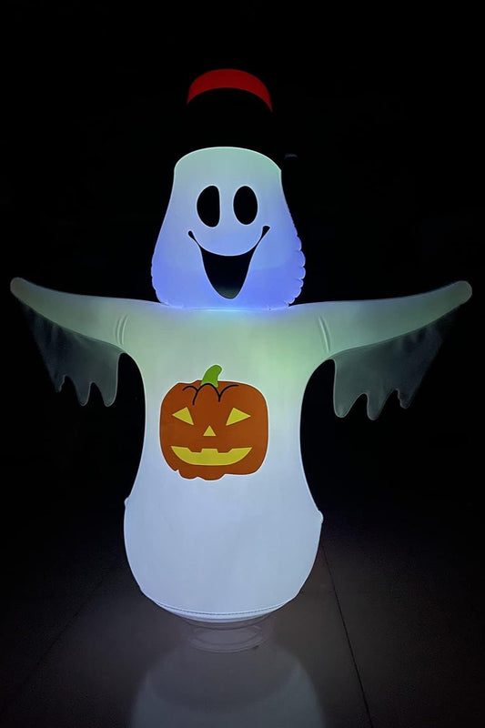Decoración inflable de calabaza fantasma iluminada