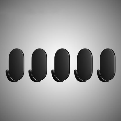 Lot de 5 crochets muraux en métal auto-adhésifs (supporte jusqu'à 20 lb)