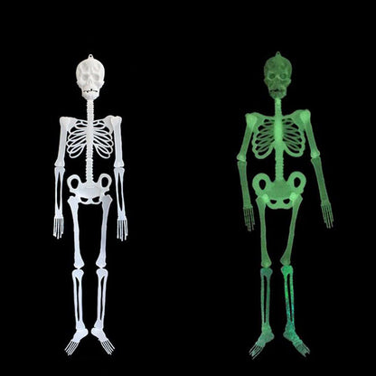Decoración de esqueleto que brilla en la oscuridad para Halloween