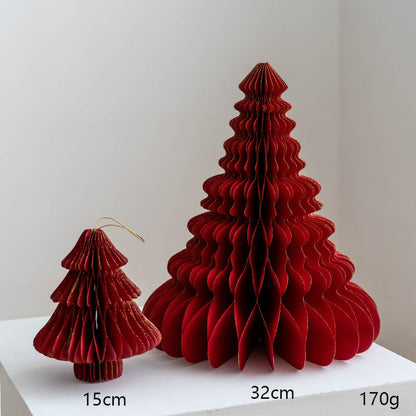 2 piezas - Adorno para árbol de Navidad con forma de panal