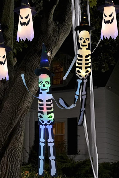 Decoración colgante con manga de viento LED gigante