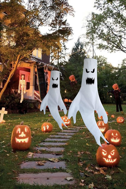 Decoración colgante con manga de viento LED gigante