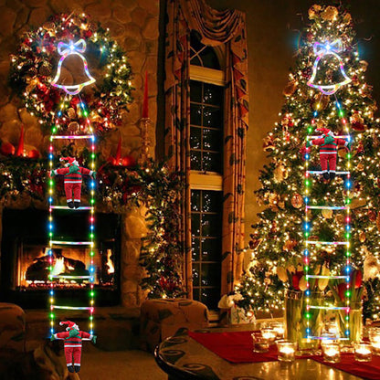 6.56 ft Christmas Decorative Ladder Light-Next Deal Shop-Multi color-US plug-Next Deal Shop