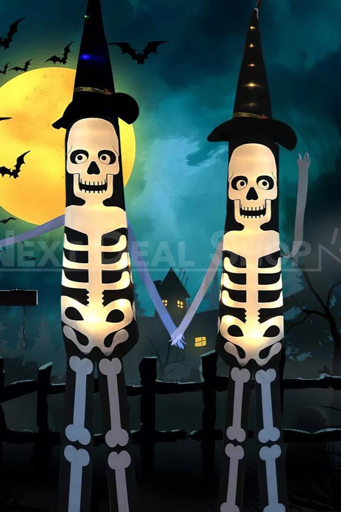 Decoración colgante con manga de viento LED gigante