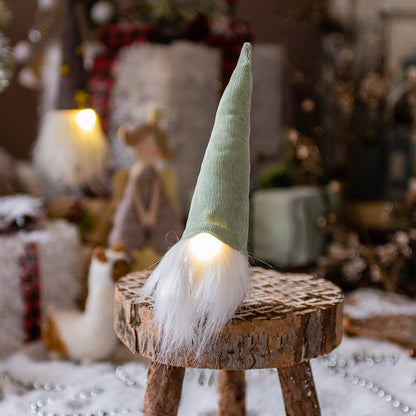 Décoration de gnome de Noël illuminée