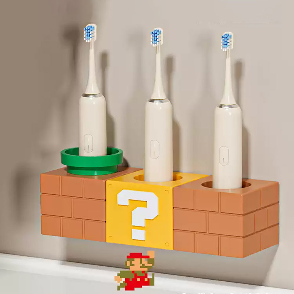 Retro Mario Block Toothbrush Holder-Next Deal Shop-Next Deal Shop
