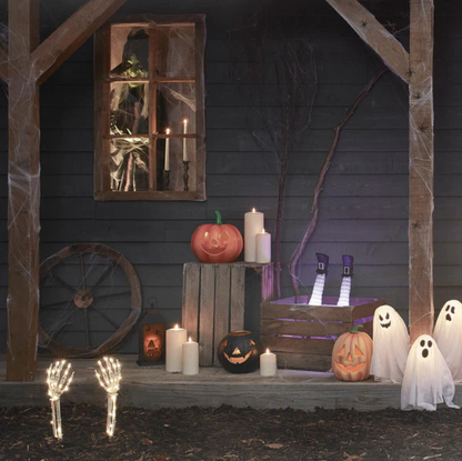 Lampe à piquet en forme de main de squelette pour Halloween
