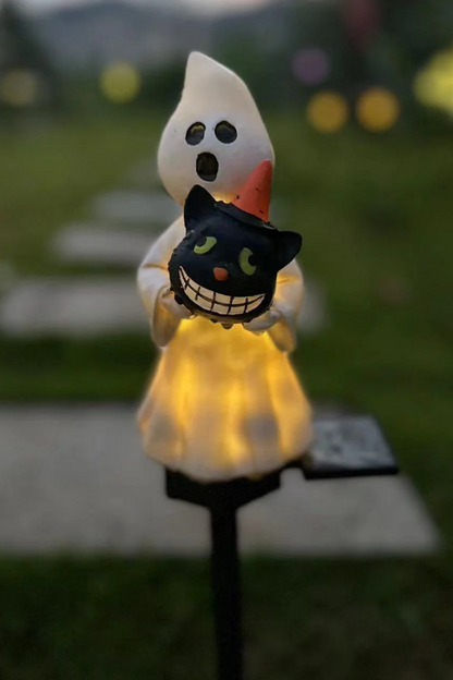 2 piezas - Lámpara LED con forma de estaca fantasma alimentada por energía solar