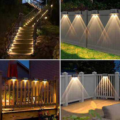 Solar Powered Dual Lens LED Fence Light-Next Deal Shop-Next Deal Shop