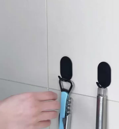 Lot de 5 crochets muraux en métal auto-adhésifs (supporte jusqu'à 20 lb)